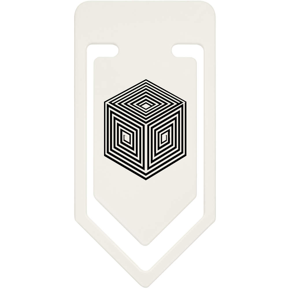 91mm 'Illusion Cube' Large Plastic Paper Clip (CC00088922)