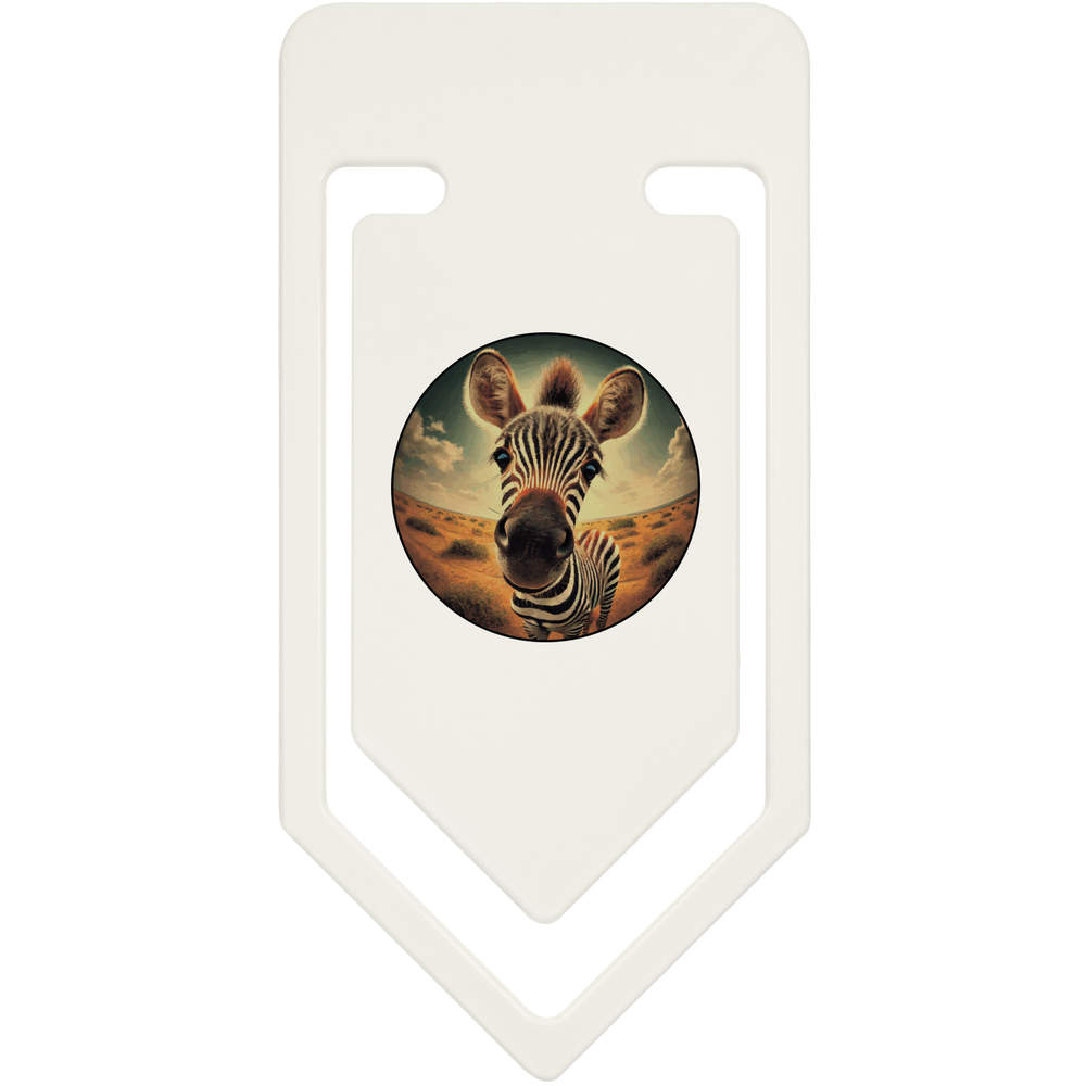 'Smiling Baby Zebra' Plastic Paper Clips (CC051892)