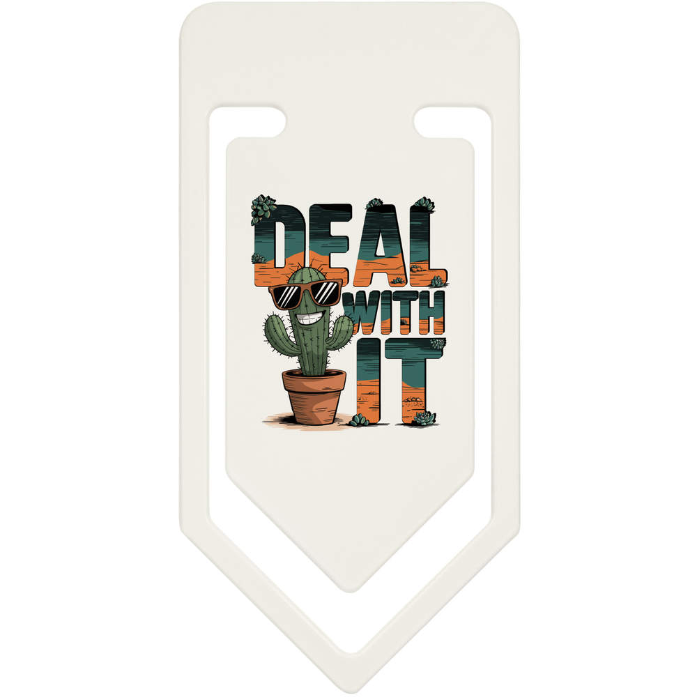 91mm 'Deal With It' Large Plastic Paper Clip (CC00095728)