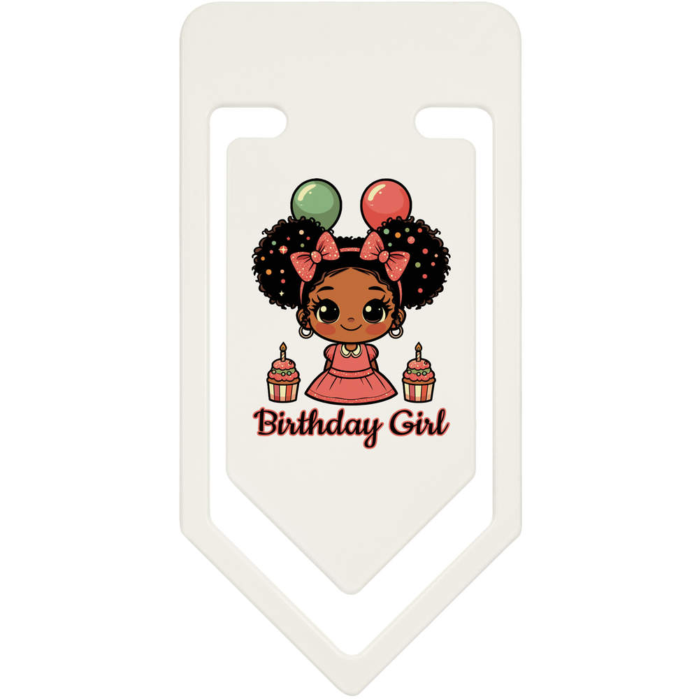 'Birthday Girl' Plastic Paper Clips (CC053185)