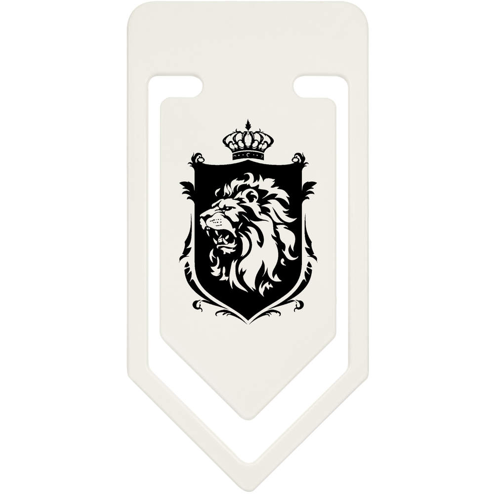 91mm 'Lion and Crown Coat of Arms' Large Plastic Paper Clip (CC00097592)