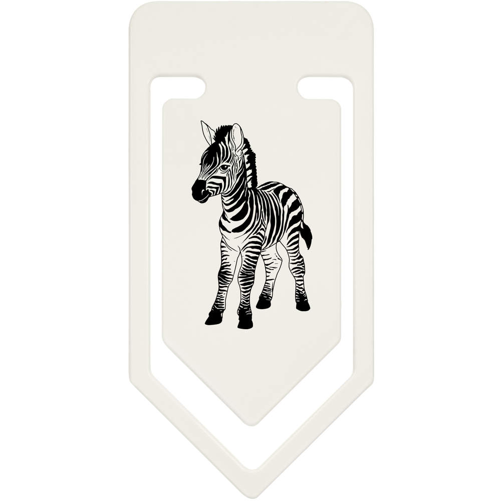 'Zebra Foal' Plastic Paper Clips (CC053557)