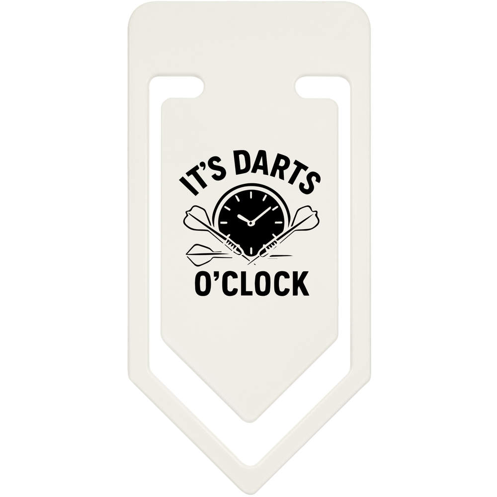 'It's Darts O'Clock' Plastic Paper Clips (CC054465)