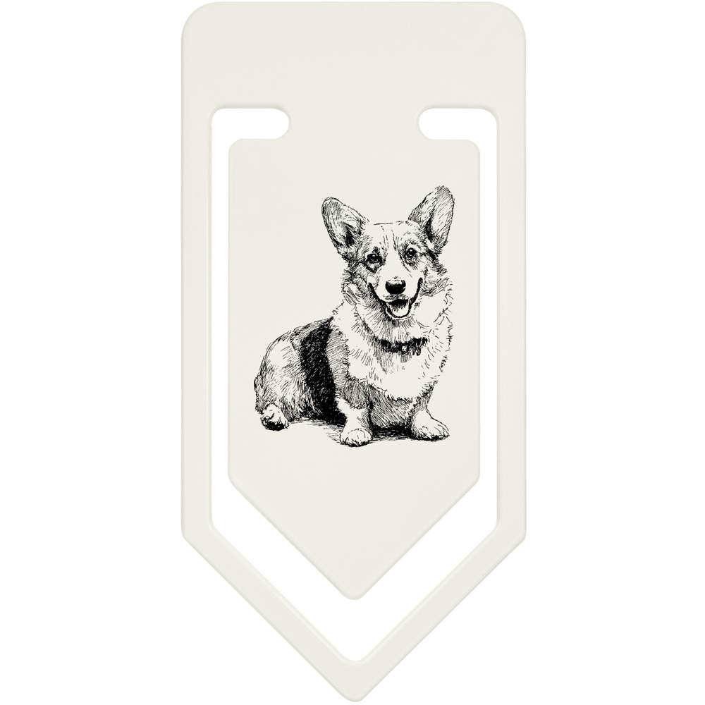 'Welsh Corgi Sitting' Plastic Paper Clips (CC057600)