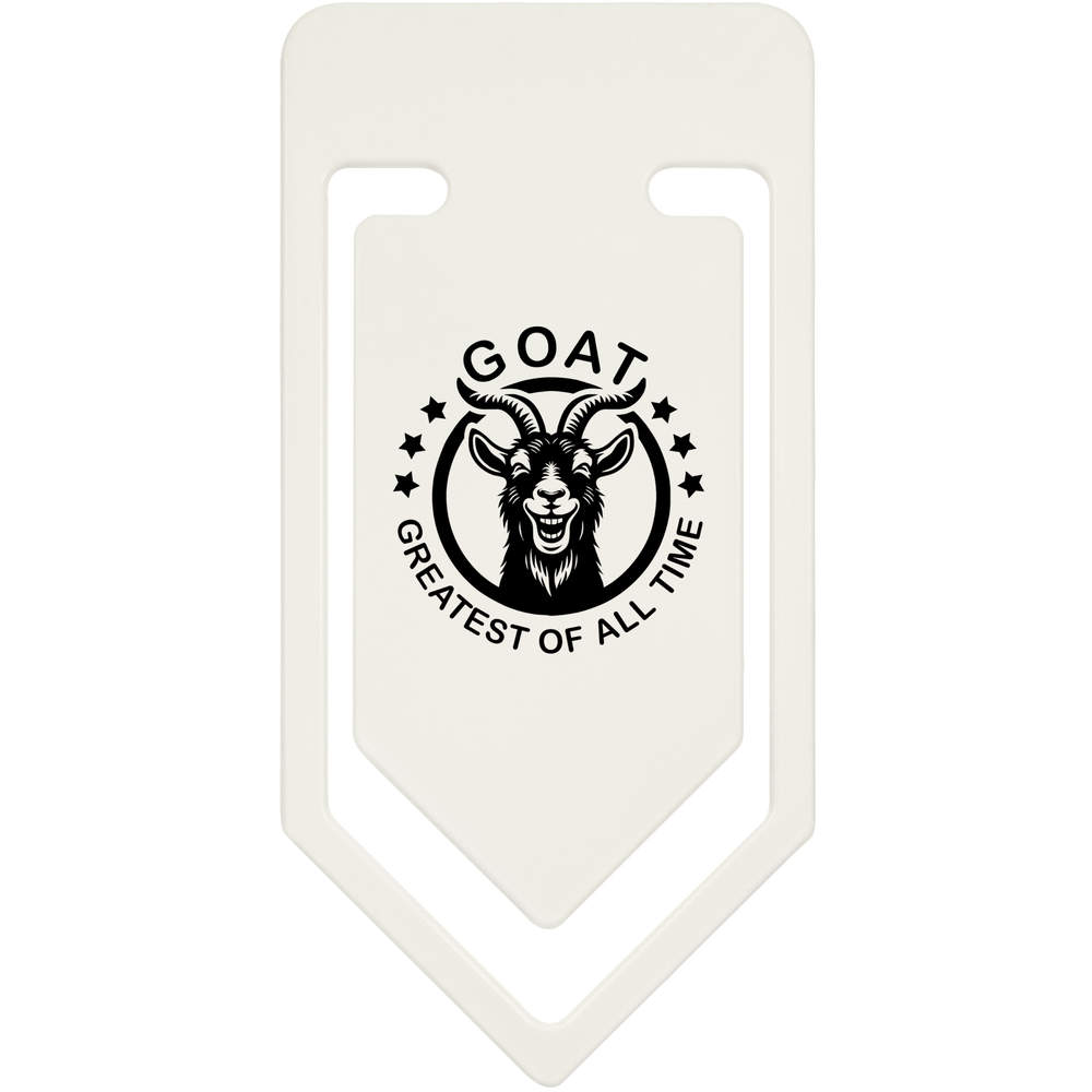 91mm 'Greatest Of All Time GOAT' Large Plastic Paper Clip (CC00108600)