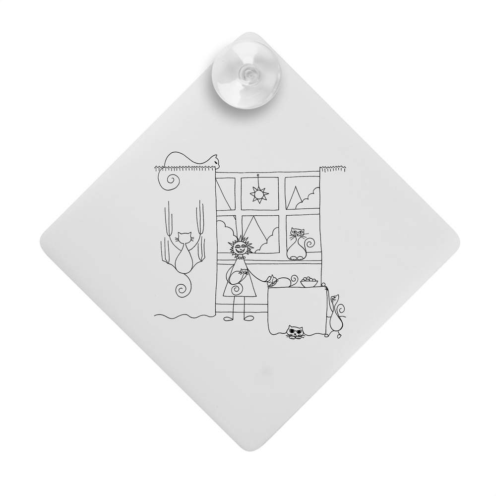 'Cat Lady' Suction Cup Car Window Sign (CG00000133)