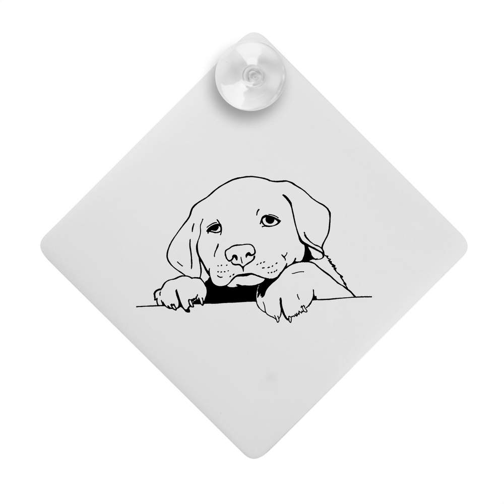 'Puppy Dog' Suction Cup Car Window Sign (CG00000851)