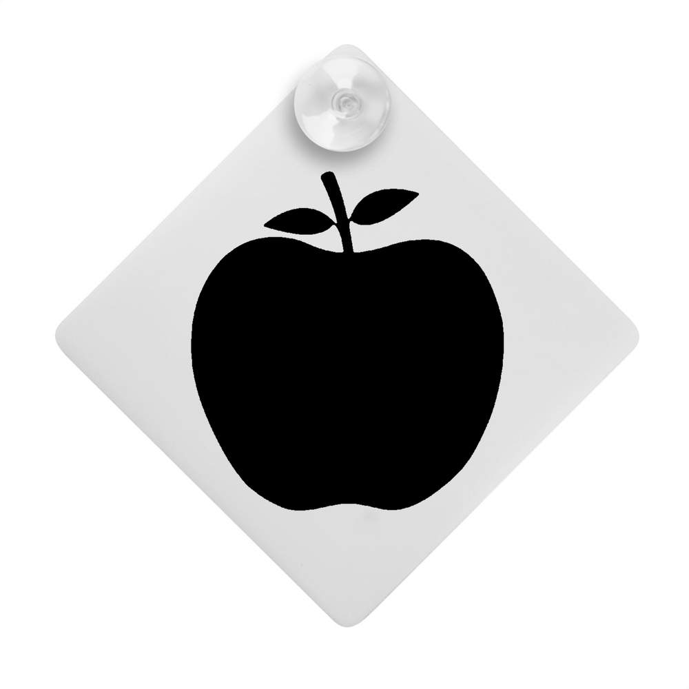 'Apple' Suction Cup Car Window Sign (CG00001594)