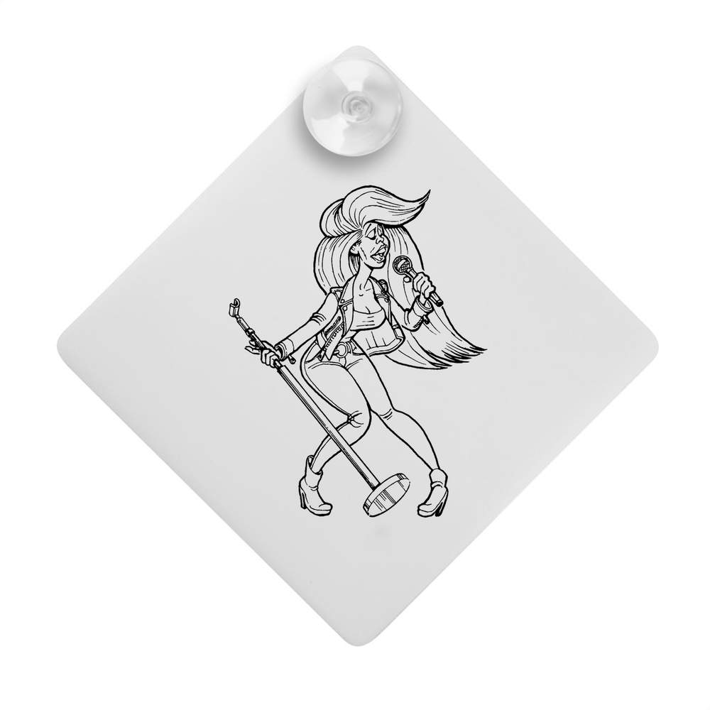'Rock Chick' Suction Cup Car Window Sign (CG00001855)