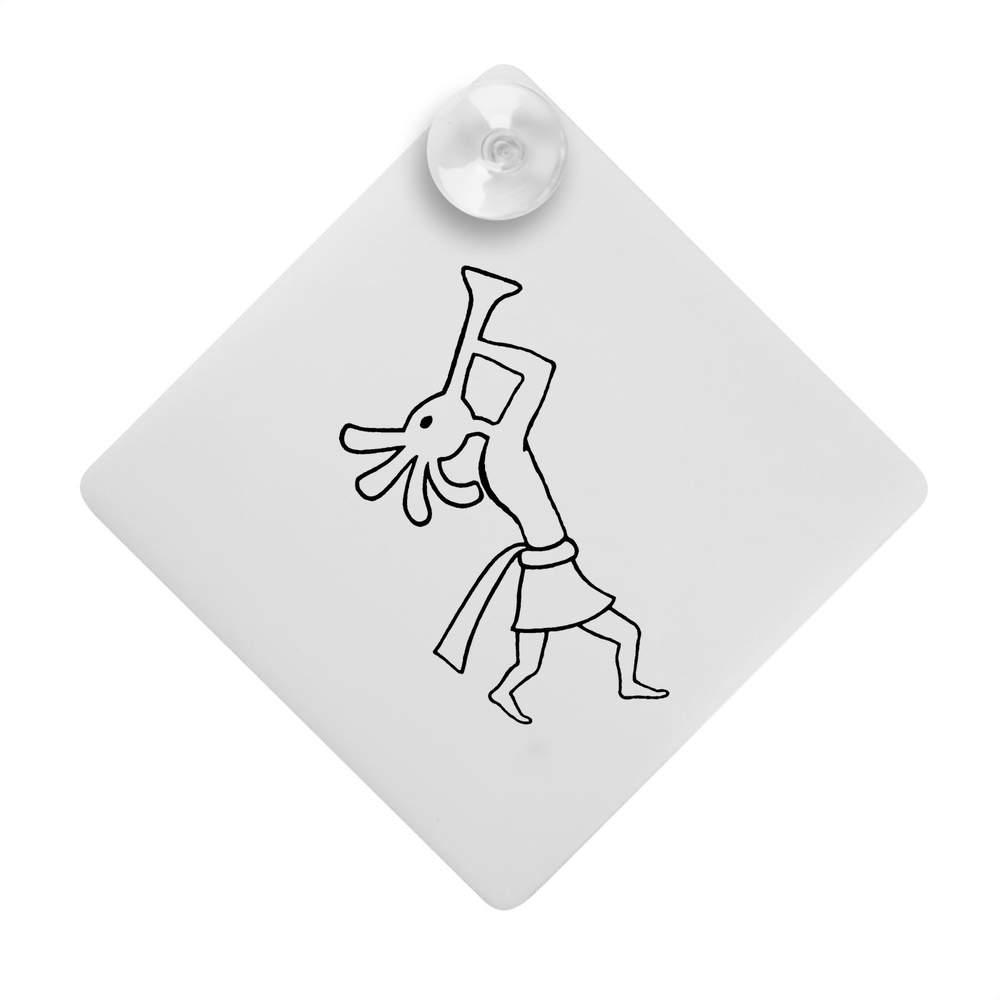 'Kokopelli' Suction Cup Car Window Sign (CG00002182)