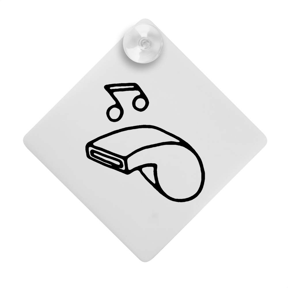 'Sports Whistle' Suction Cup Car Window Sign (CG00004615)