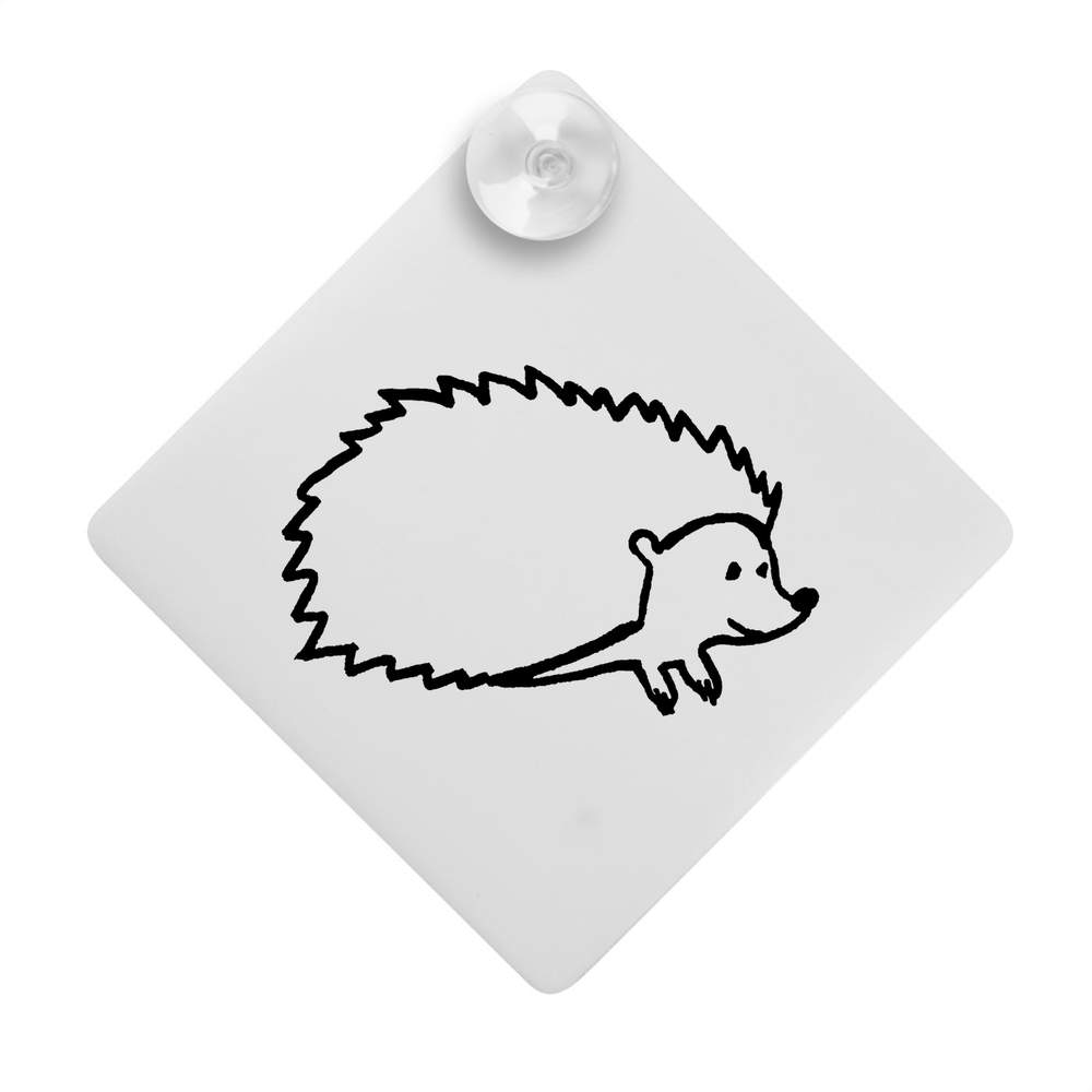 'Spiky Hedgehog' Suction Cup Car Window Sign (CG00004714)