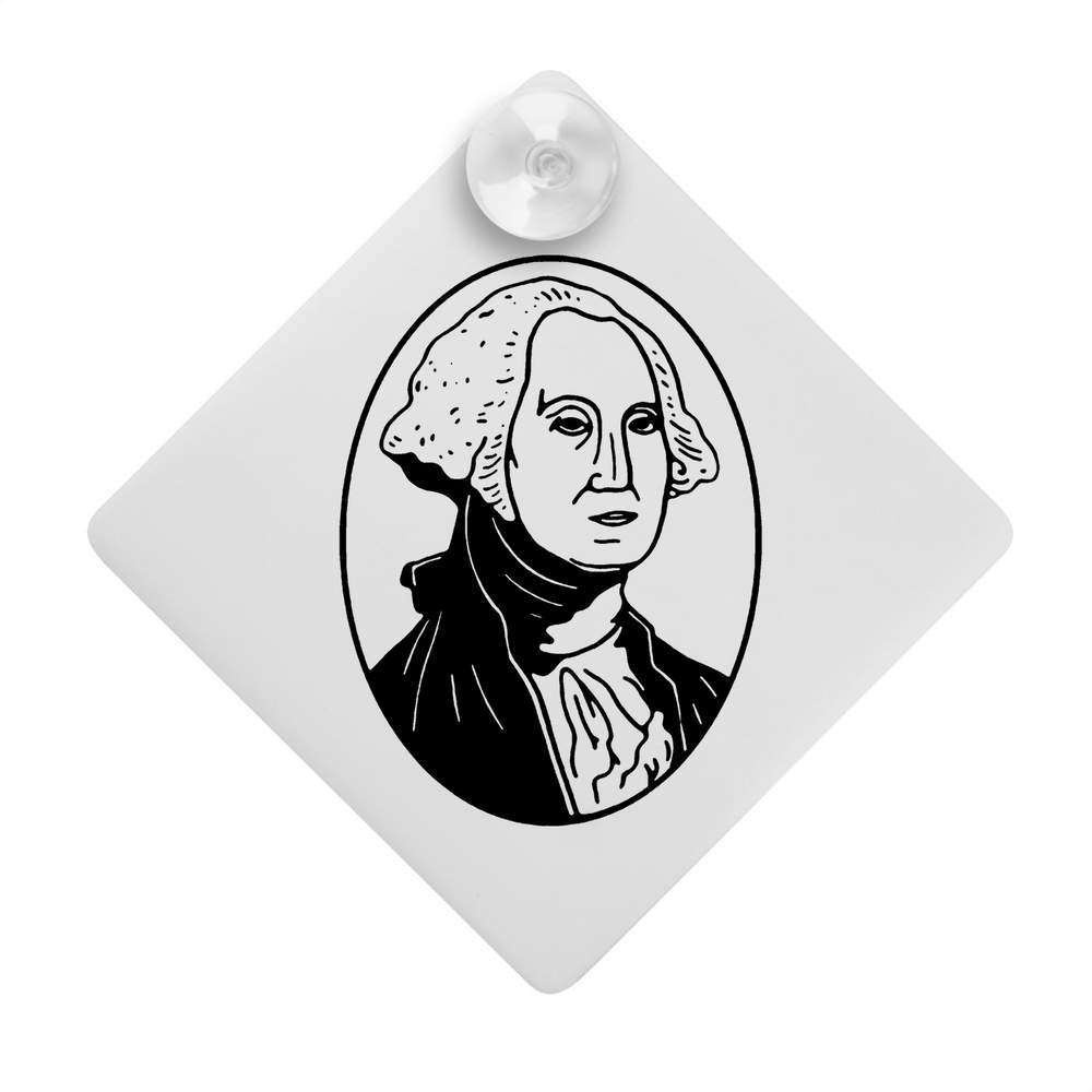'George Washington' Suction Cup Car Window Sign (CG00005640)