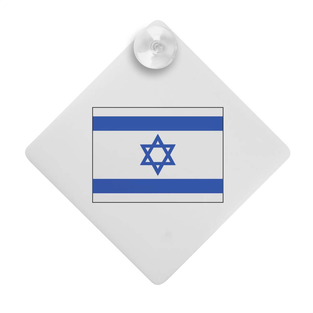 'Israel Flag' Suction Cup Car Window Sign (CG00007022)