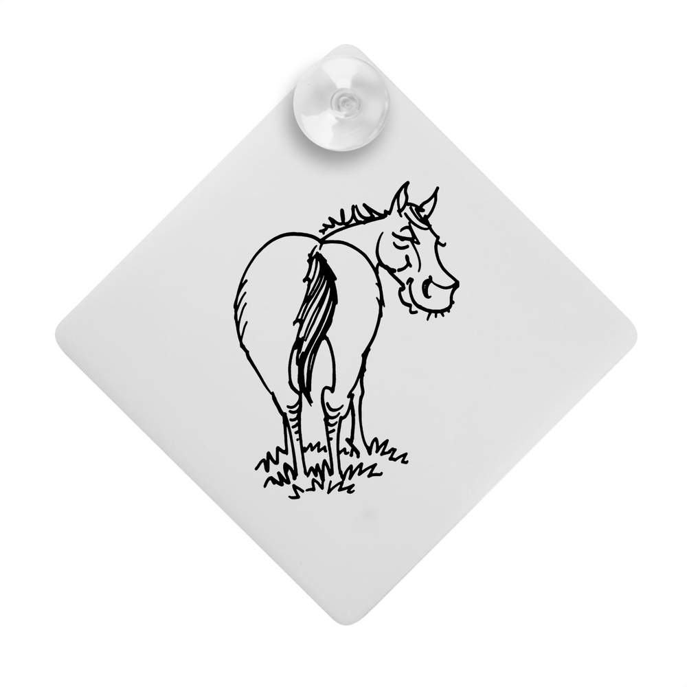 'Horse Rear' Suction Cup Car Window Sign (CG00007778)