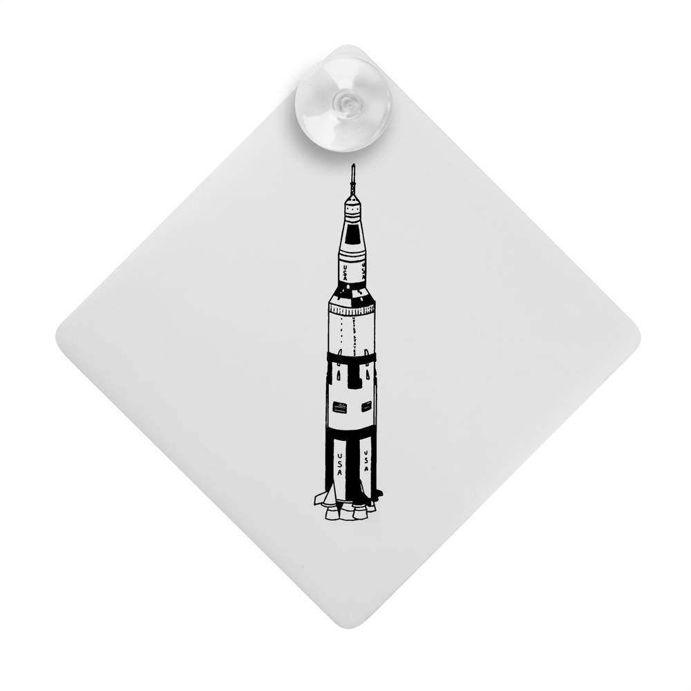 'Apollo 11 Rocket' Suction Cup Car Window Sign (CG00007930)