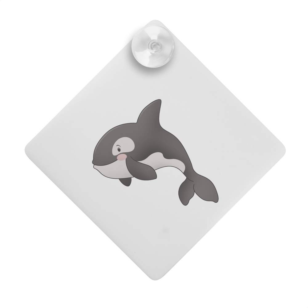 'Happy Orca' Suction Cup Car Window Sign (CG00010402)