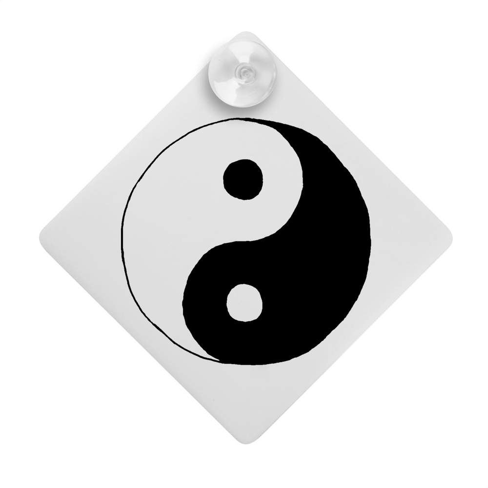 'Yin & Yang Symbol' Suction Cup Car Window Sign (CG00010631)