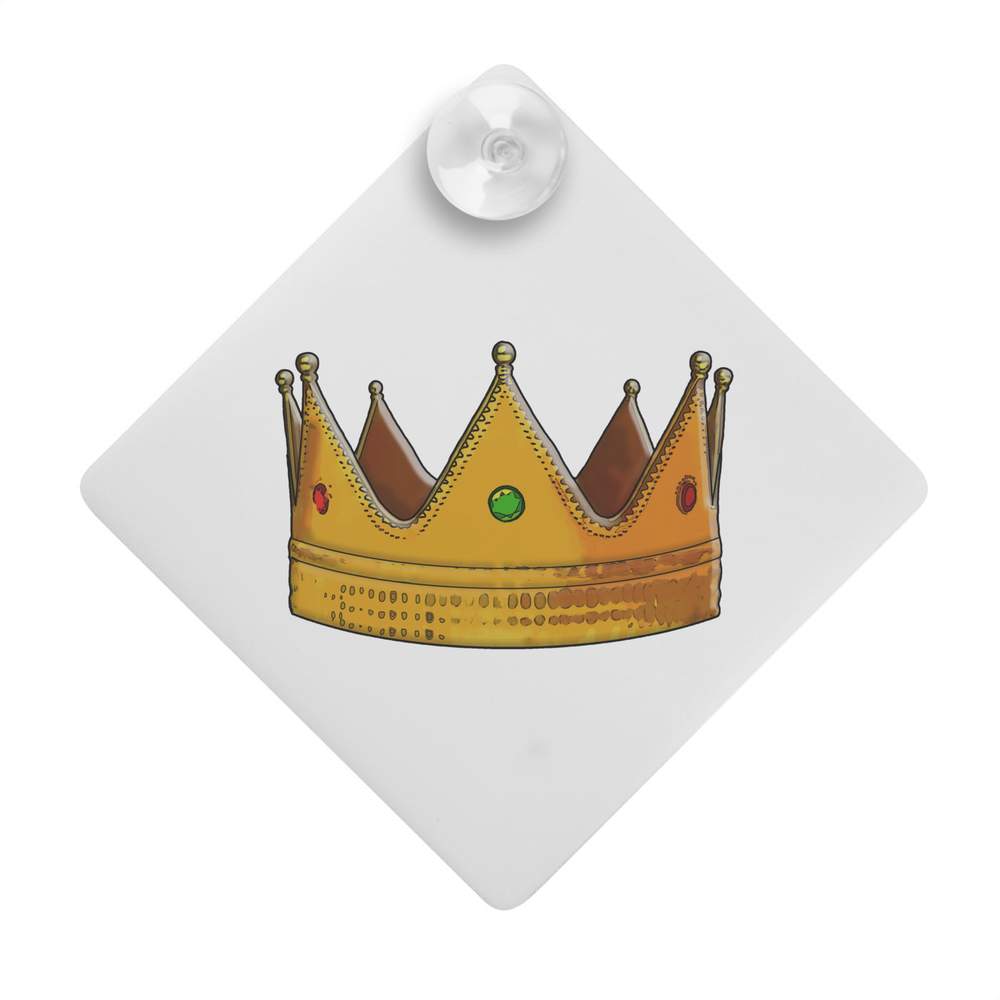 'Gold Crown' Suction Cup Car Window Sign (CG00010897)