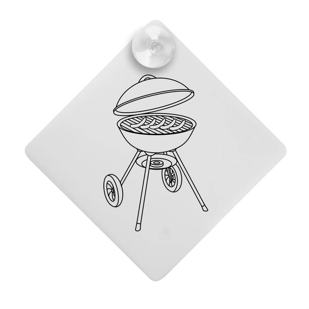 'Sausages On BBQ' Suction Cup Car Window Sign (CG00010978)