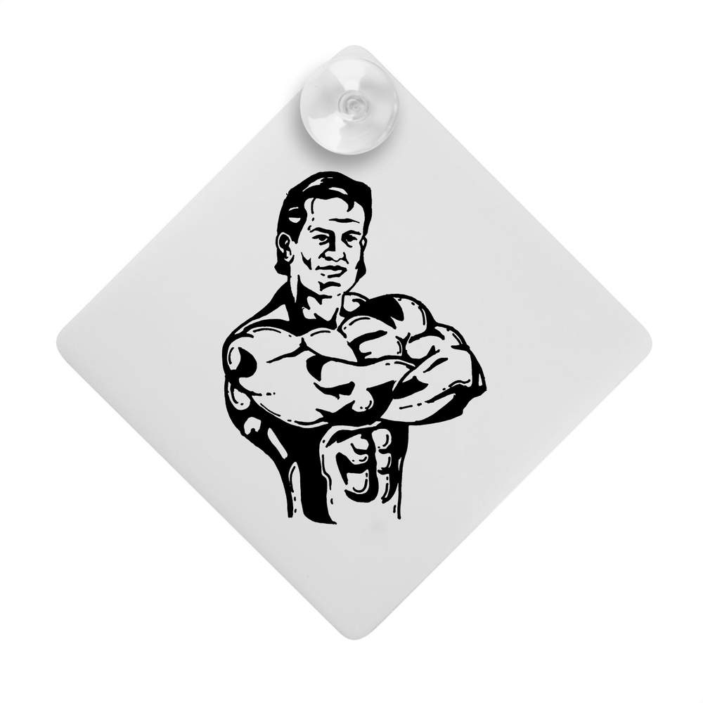 'Strong Man' Suction Cup Car Window Sign (CG00013746)