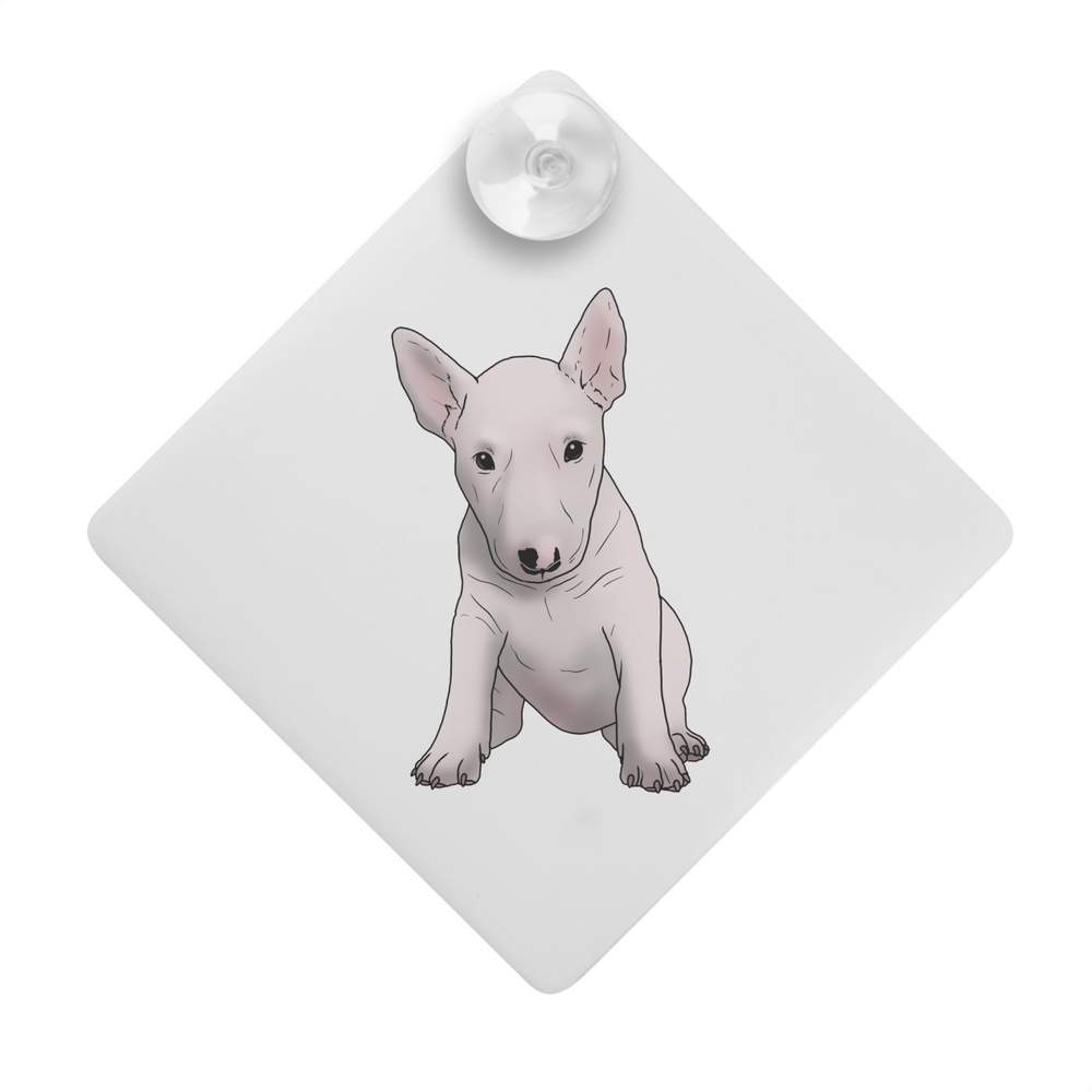 'English Bull Terrier' Suction Cup Car Window Sign (CG00014119)