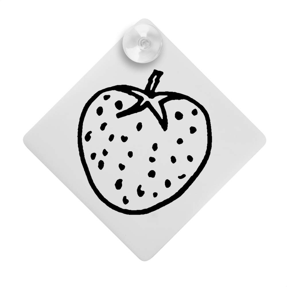 'Strawberry' Suction Cup Car Window Sign (CG00014584)