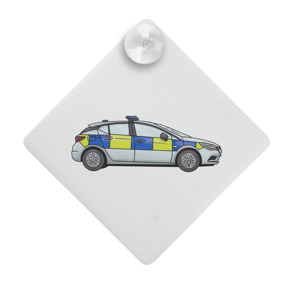 'UK Police Car' Suction Cup Car Window Sign (CG00015521)