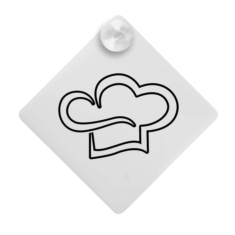 'Chef Hat' Suction Cup Car Window Sign (CG00020608)