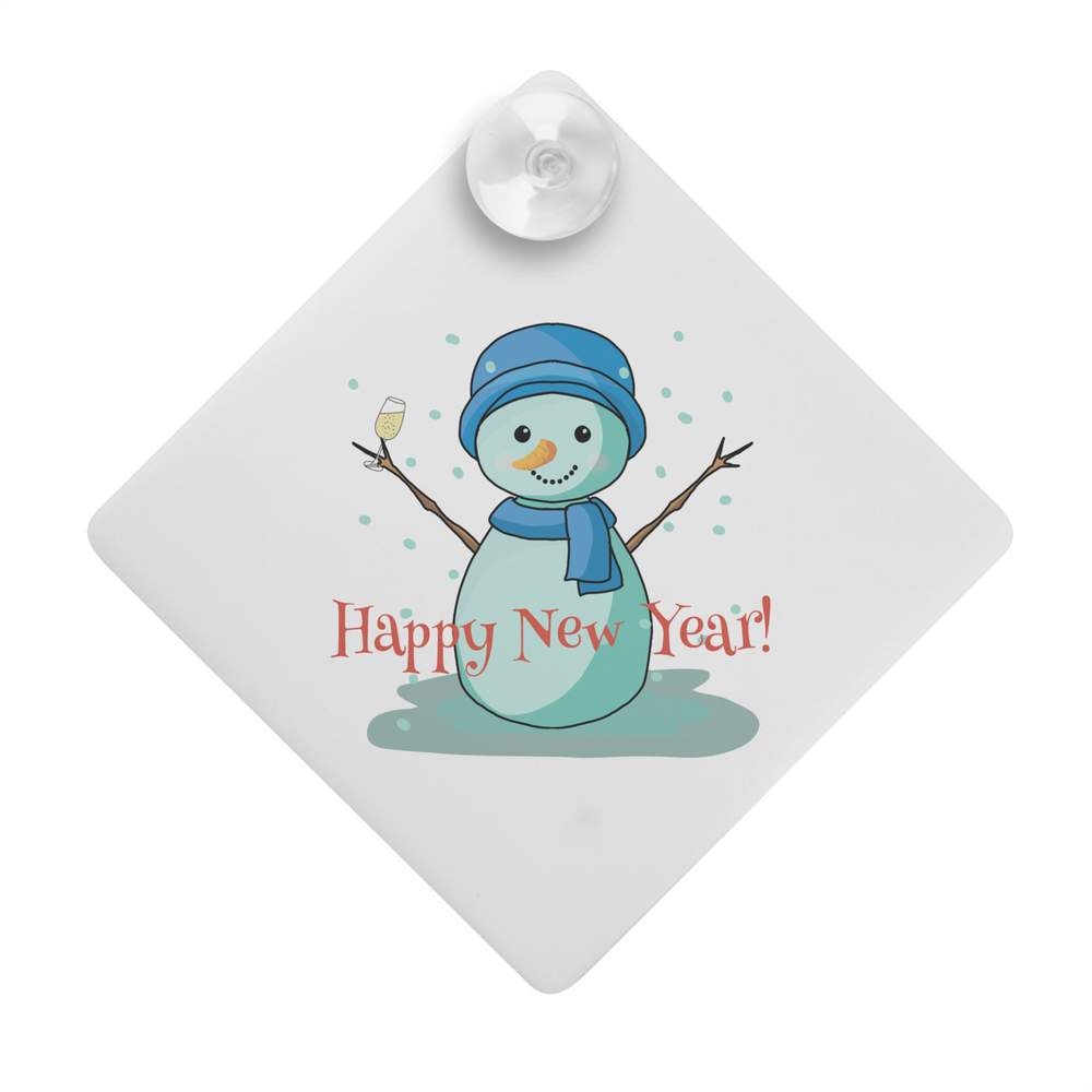 'Happy New Year' Suction Cup Car Window Sign (CG00021023)
