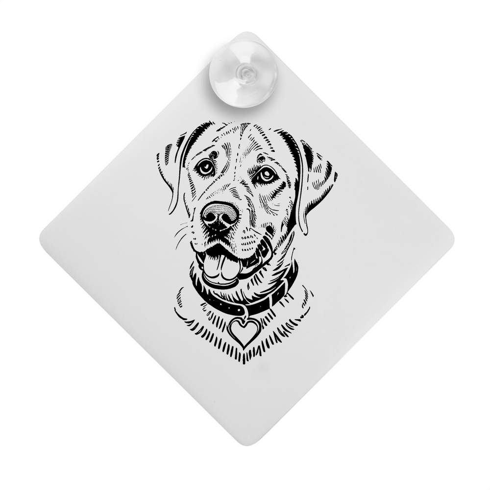 'Labrador Retriever Dog' Suction Cup Car Window Sign (CG00021560)
