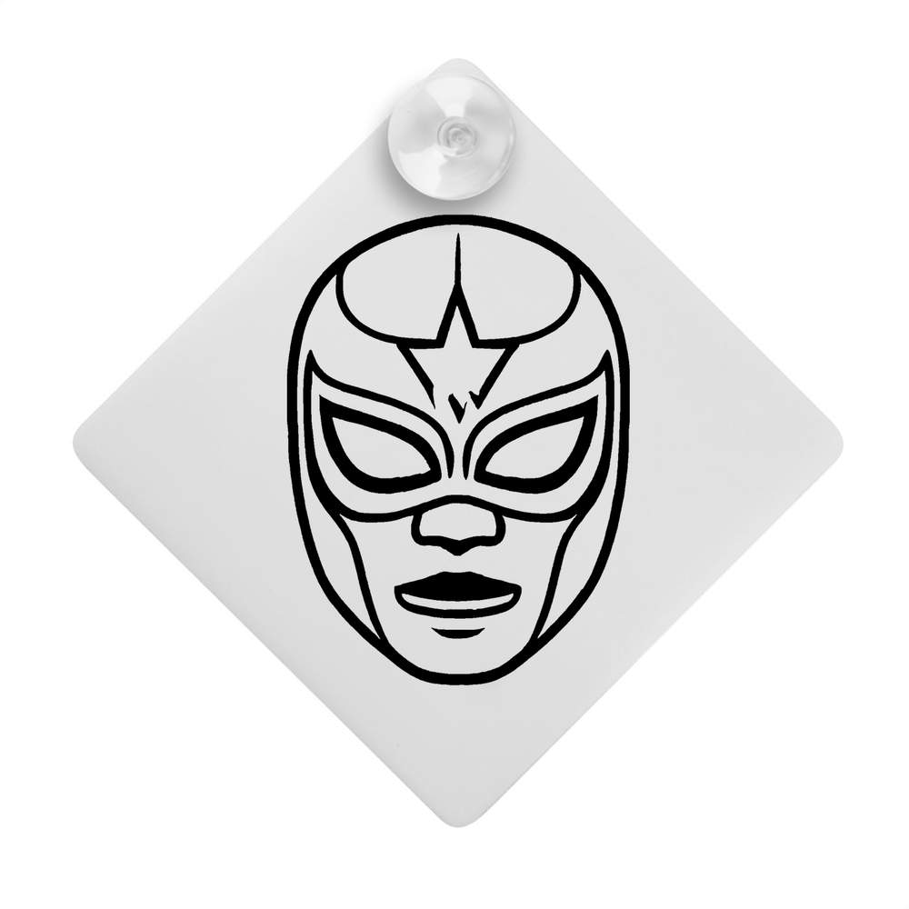 'Lucha Libre Mask' Suction Cup Car Window Sign (CG00022127)
