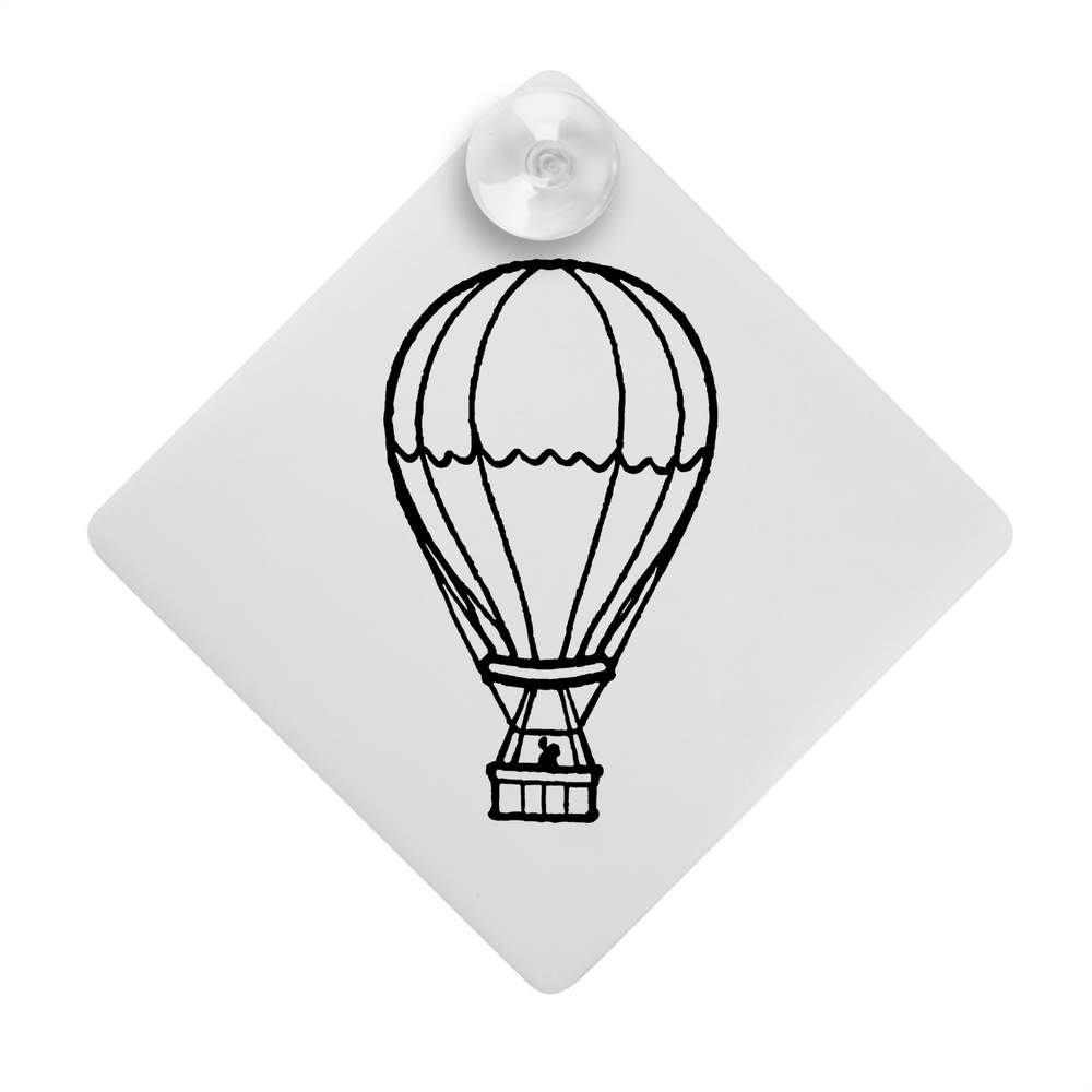 'Hot Air Balloon' Suction Cup Car Window Sign (CG00023201)