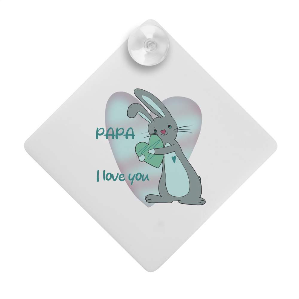 'Papa I Love You!' Suction Cup Car Window Sign (CG00023879)
