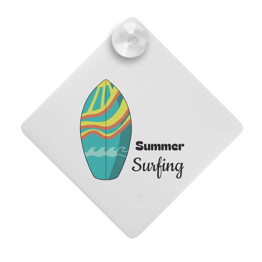 'Summer Surfing' Suction Cup Car Window Sign (CG00024392)