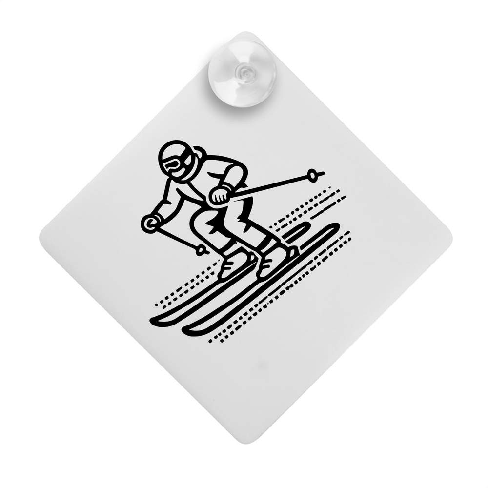 'Downhill Skiing' Suction Cup Car Window Sign (CG00024587)