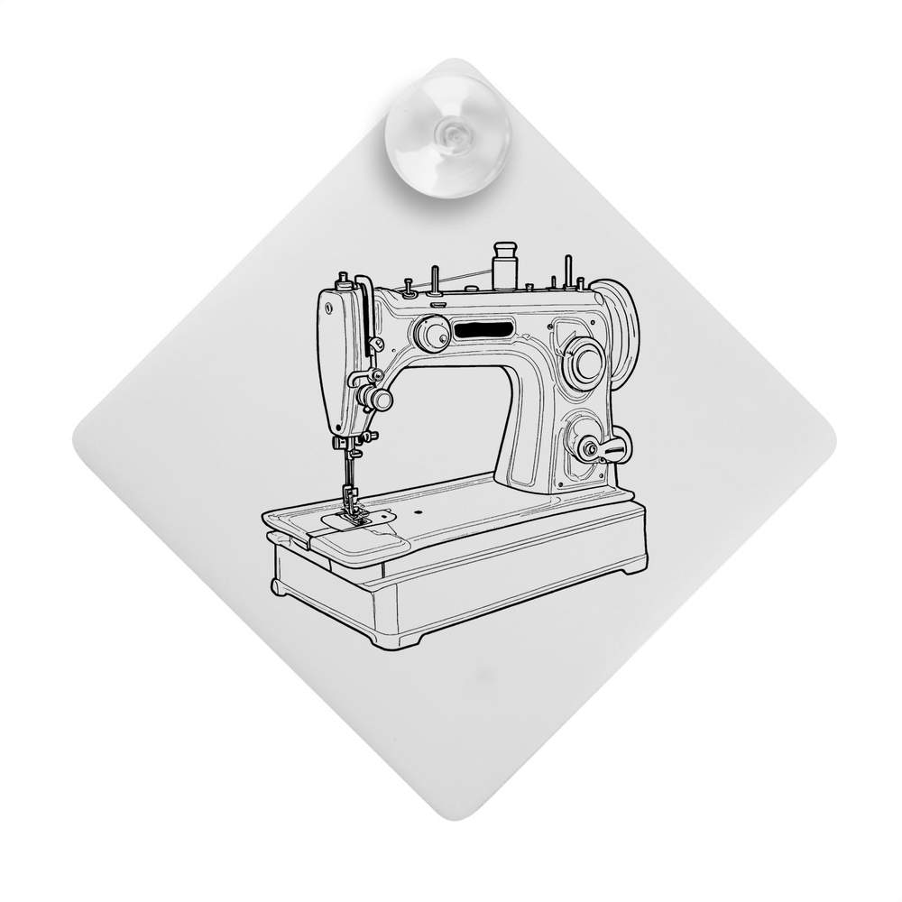 'Sewing Machine' Suction Cup Car Window Sign (CG00024729)