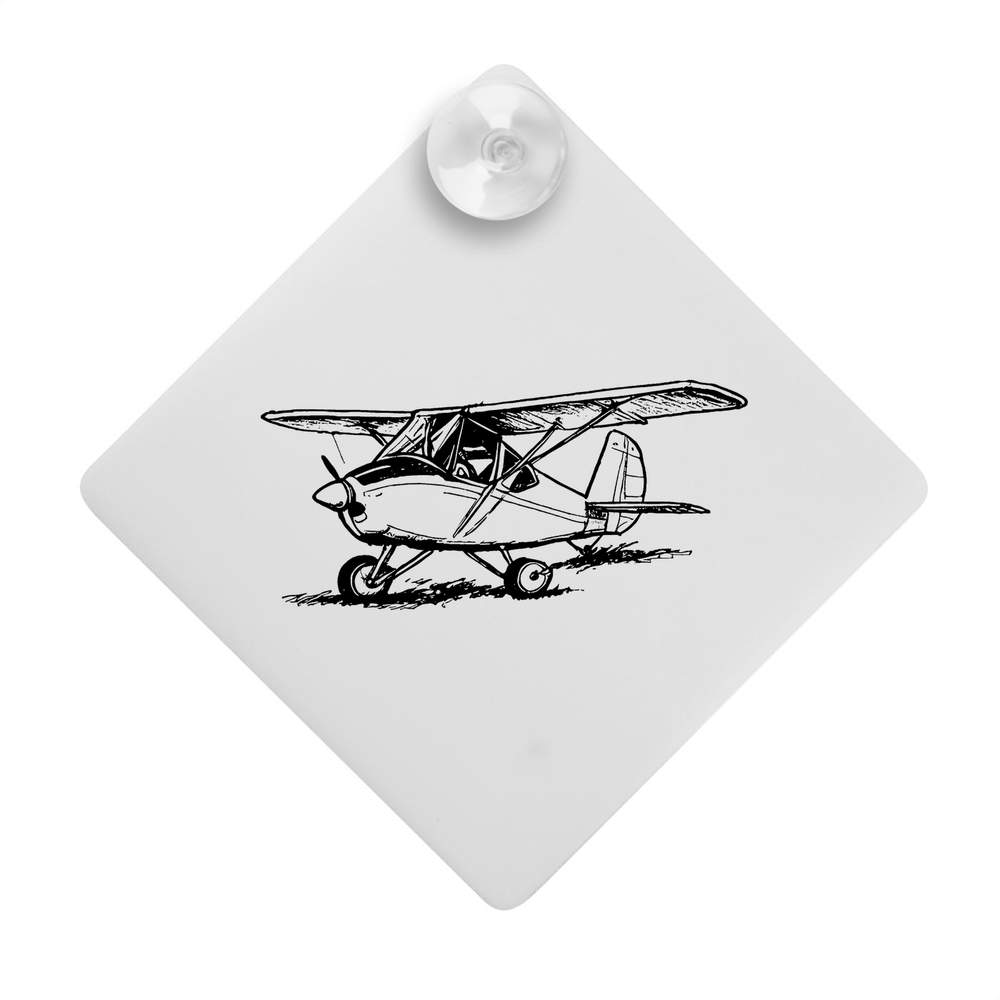 'Microlight Aircraft' Suction Cup Car Window Sign (CG00025126)