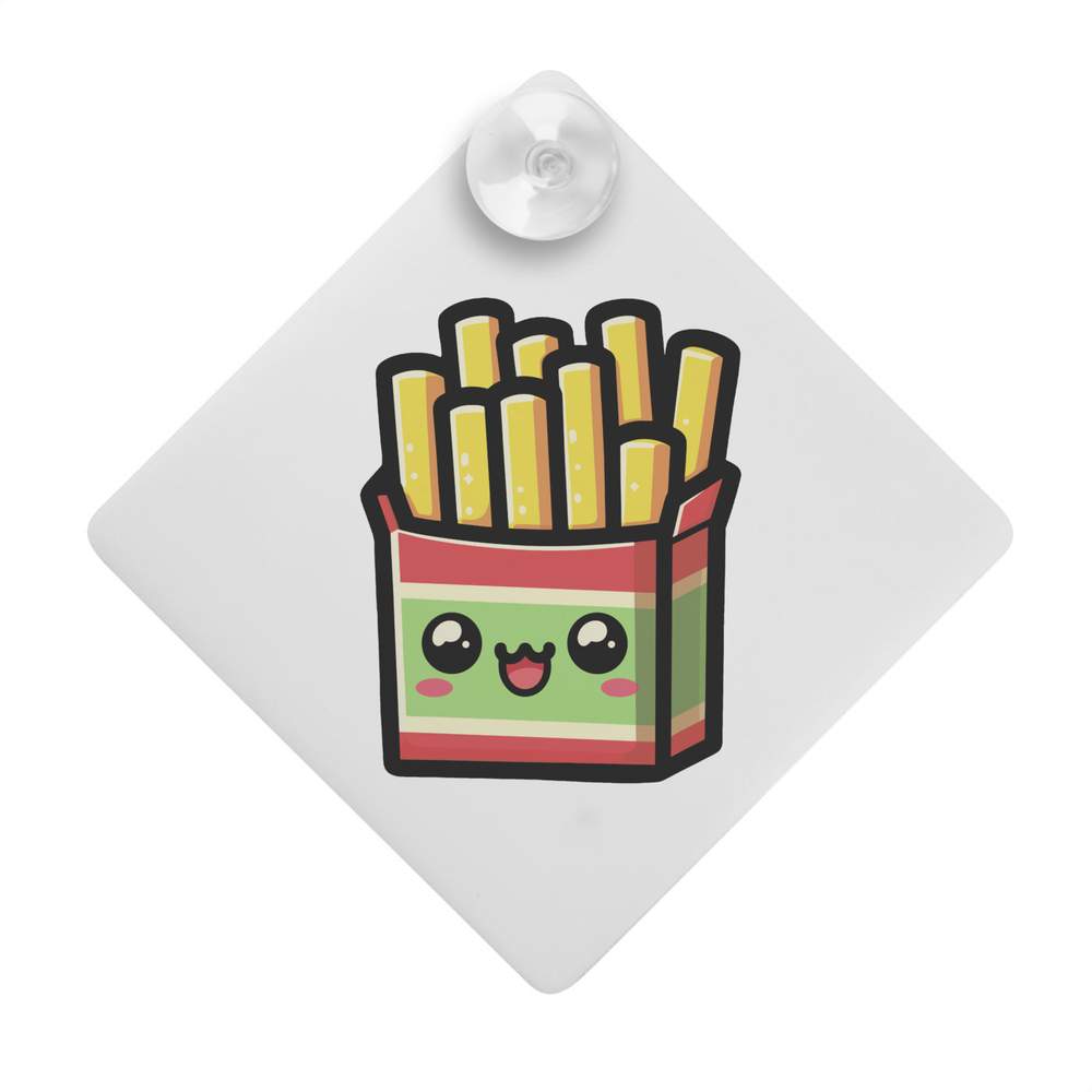 'Cute Kawaii French Fries' Suction Cup Car Window Sign (CG00025427)