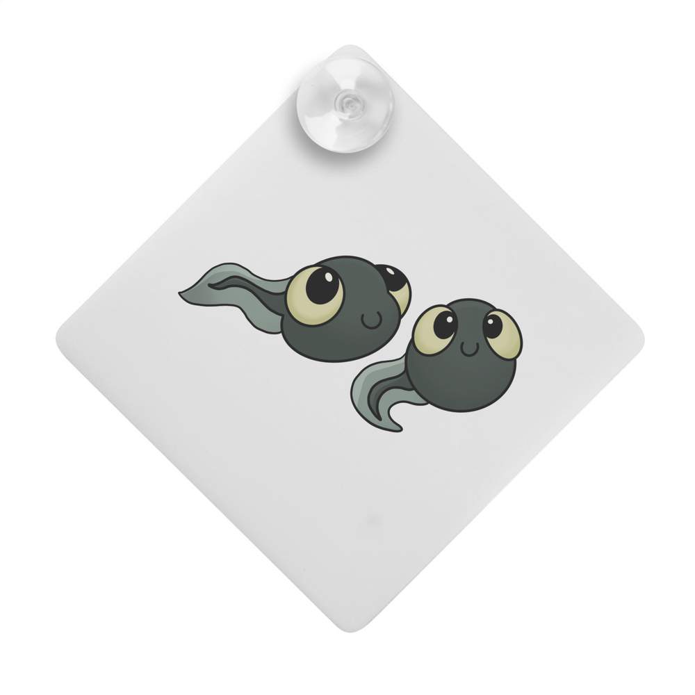 'Cute Tadpoles' Suction Cup Car Window Sign (CG00025742)