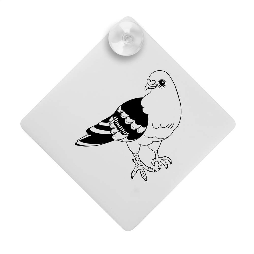 'Cute Pigeon' Suction Cup Car Window Sign (CG00027335)