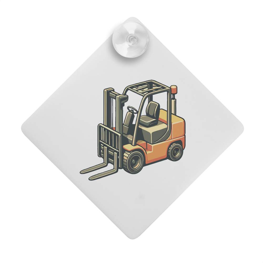 'Fork Lift Truck' Suction Cup Car Window Sign (CG00028254)