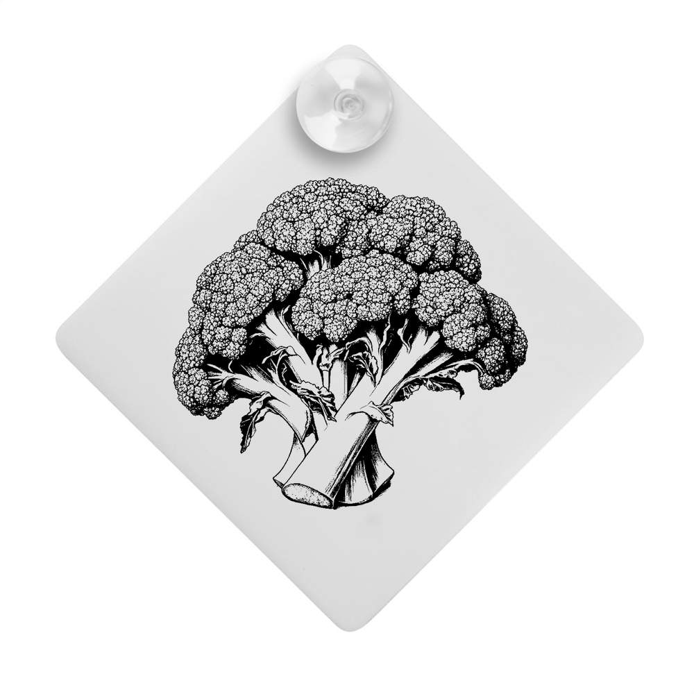 'Detailed Broccoli' Suction Cup Car Window Sign (CG00028358)
