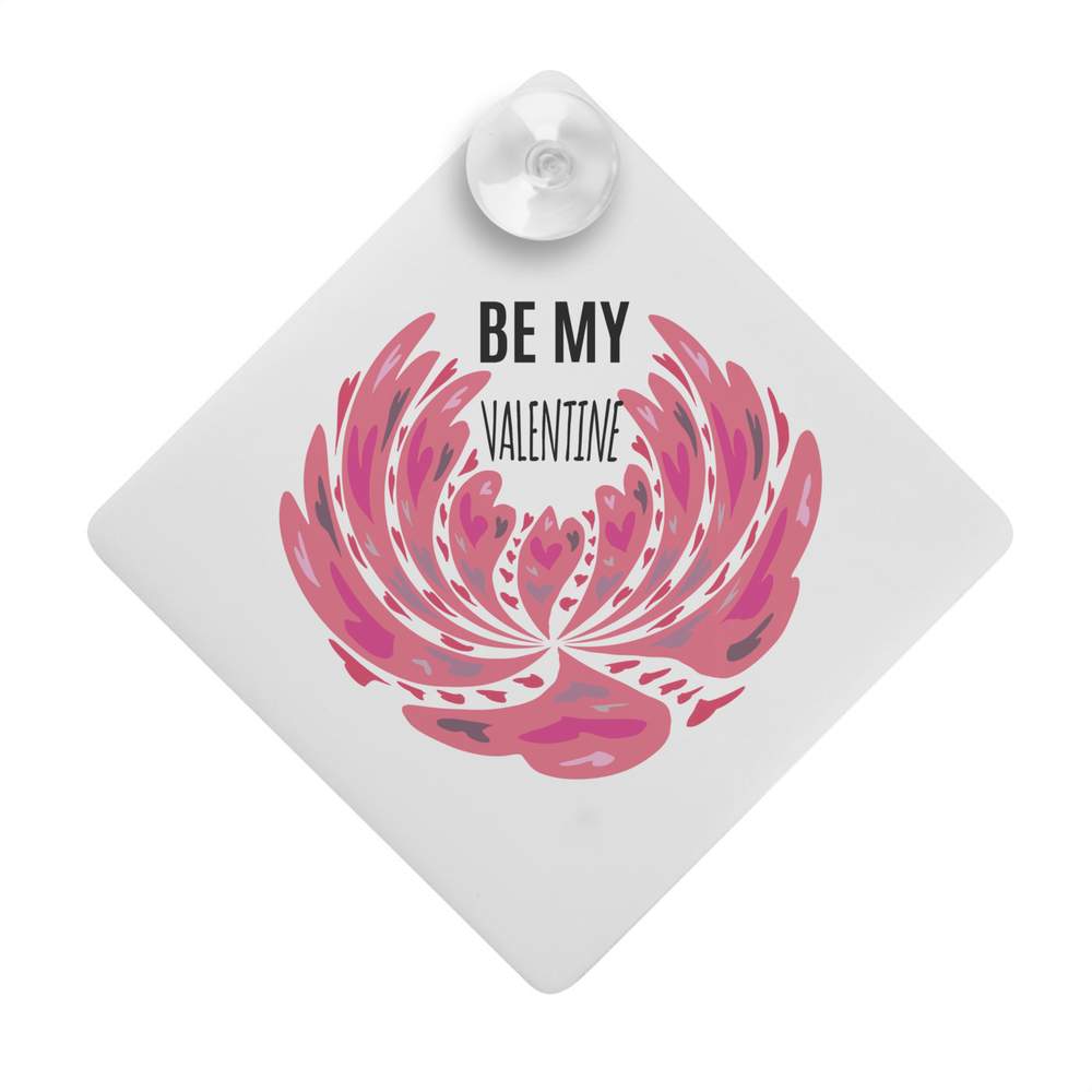 'Be My Valentine' Suction Cup Car Window Sign (CG00028523)