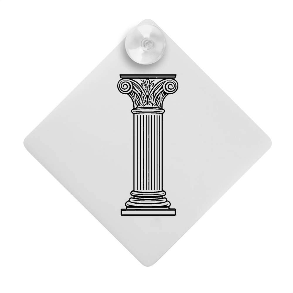 'Arabesque Roman Pillar ' Suction Cup Car Window Sign (CG00029071)