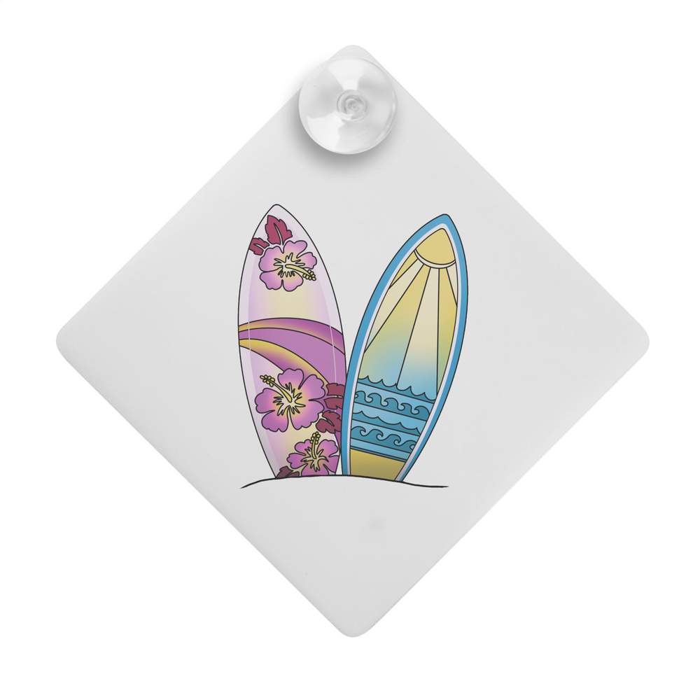 'Decorative Surfboards' Suction Cup Car Window Sign (CG00029702)
