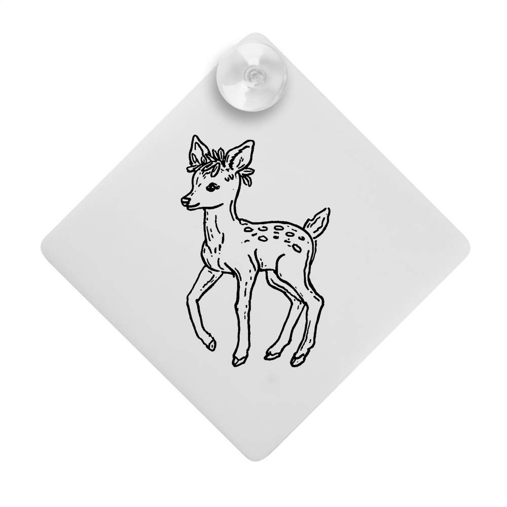 'Baby Deer Side View' Suction Cup Car Window Sign (CG00030850)