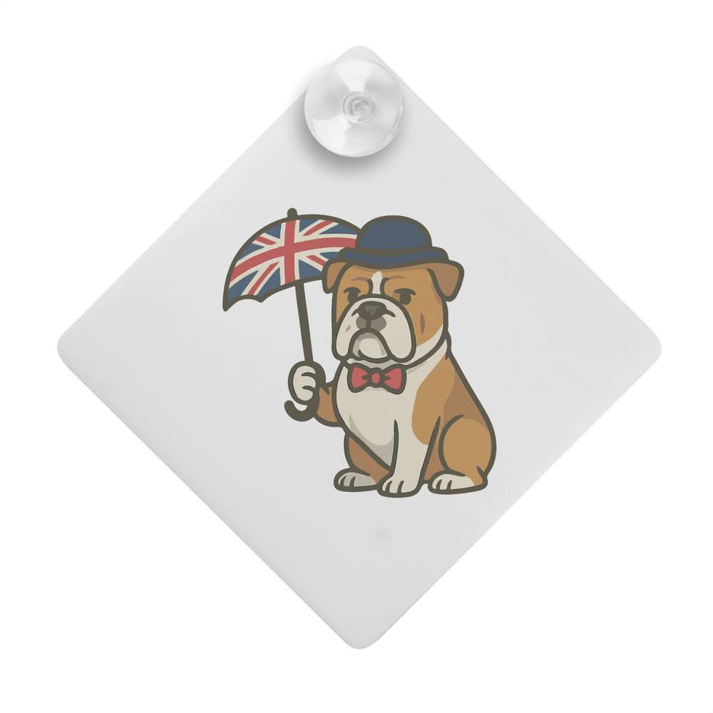 'British Bulldog' Suction Cup Car Window Sign (CG00030903)