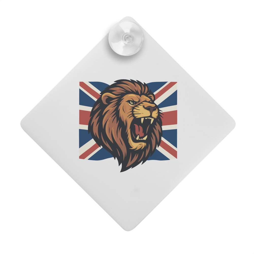 'British Lion' Suction Cup Car Window Sign (CG00030915)