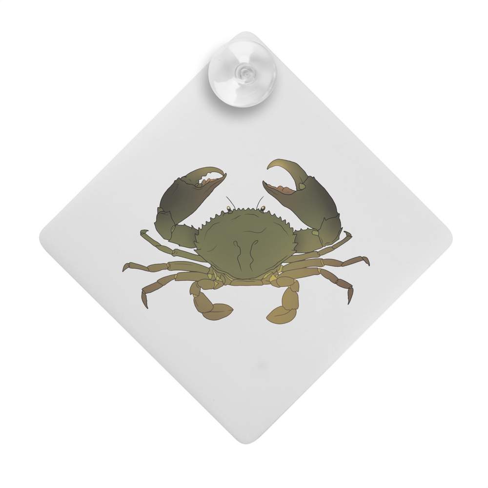 'Atlantic Sea Crab' Suction Cup Car Window Sign (CG00031158)